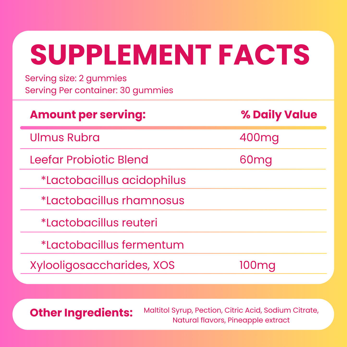 WAP Feminine probiotic gummies