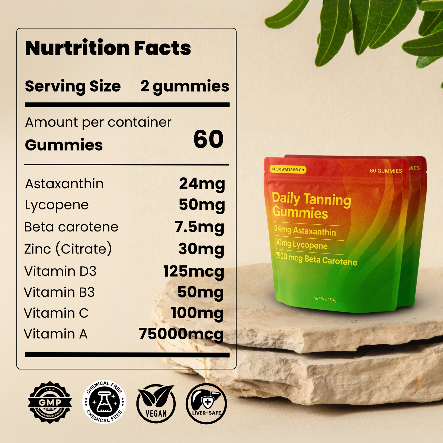 Tanning gummies - Beach Glow in a Bite